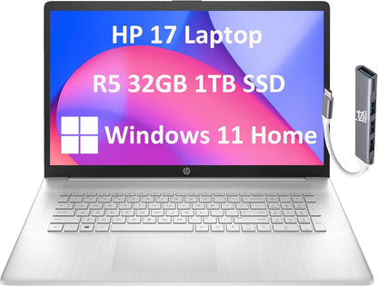 HP 17 Ryzen 5 5500U 17.3" FHD Laptop
