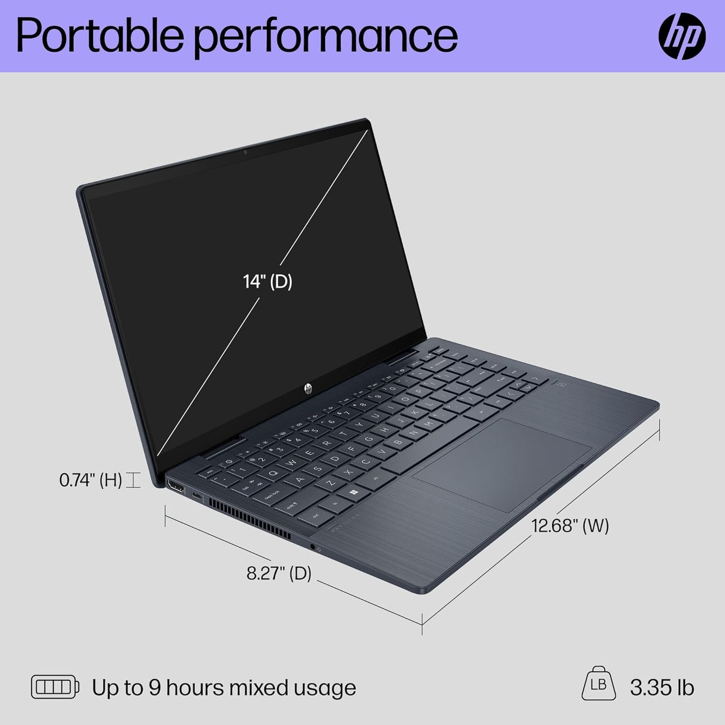 HP A1YM8UA#ABA Pavilion x360 14" Touchscreen Laptop i5 512GB SSD