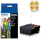 Epson T822XL-XCS DURABrite High Capacity Ink Combo Pack