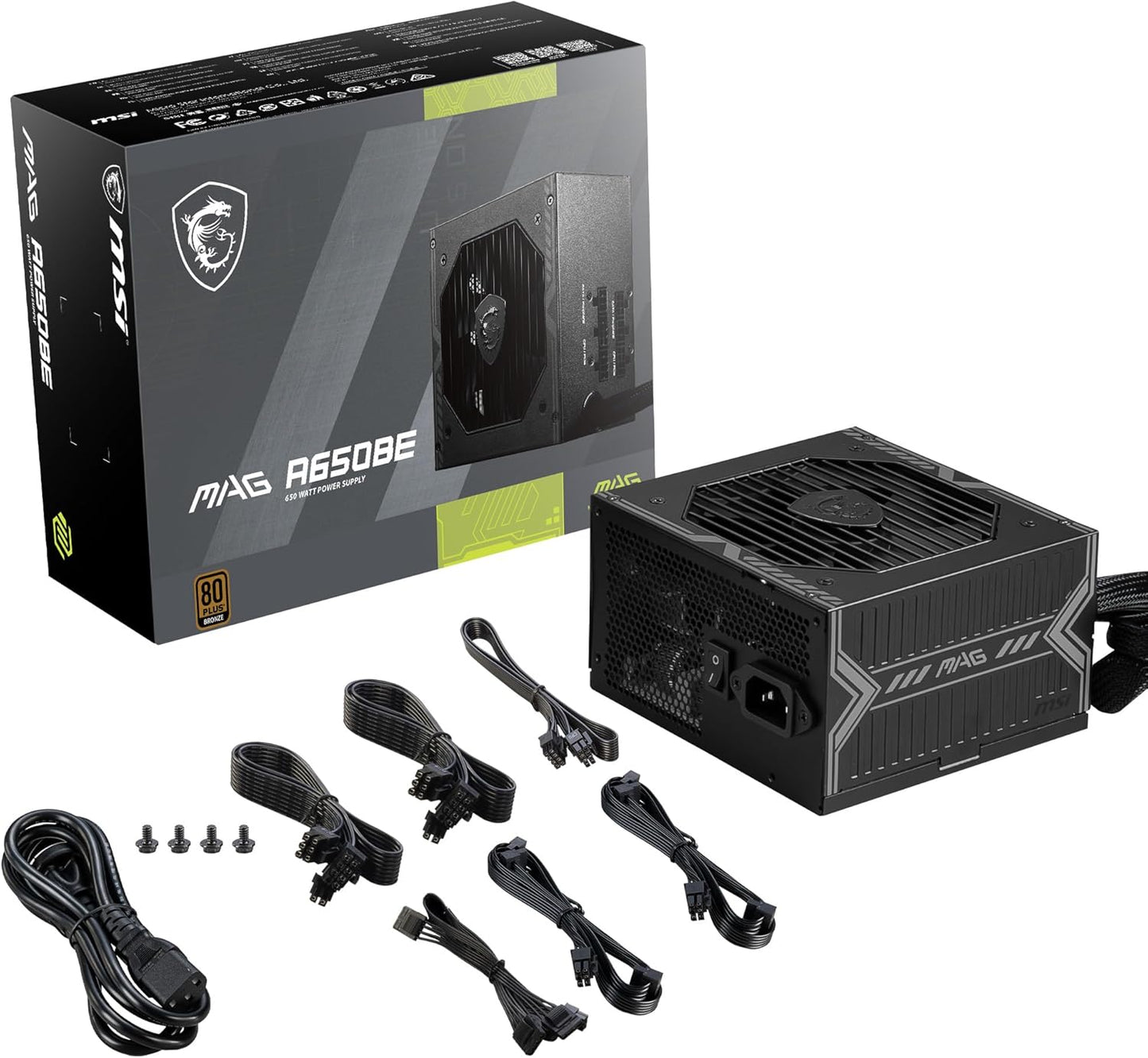 MSI MAG A650BE 650W 80+ Bronze Gaming PSU