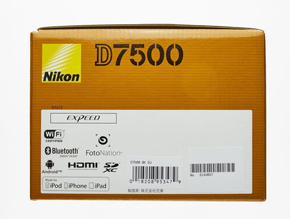 Nikon VBA510AE D7500 DX-Format Digital DSLR Camera Body