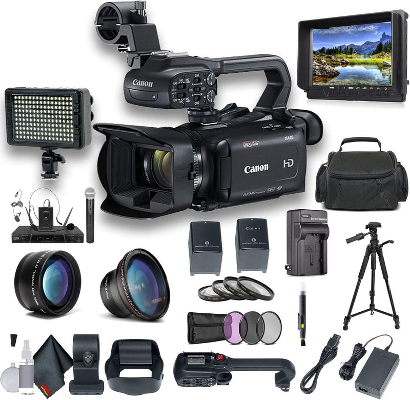 Canon 2217C002 XA15 - Compact Full HD Camcorder Bundle — main product image
