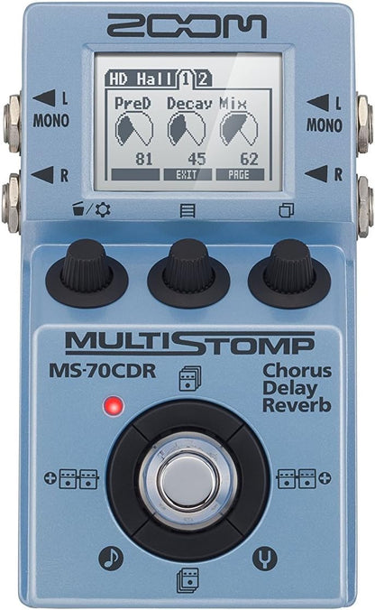 Zoom ZMS70CDR MultiStomp Chorus Delay Reverb Pedal