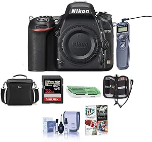 Nikon D750 FX-Format Digital SLR Camera Body Bundle