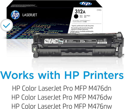 HP CF380A 312A Black Toner Cartridge for LaserJet Pro MFP M476