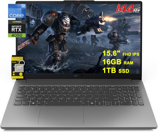 Lenovo LOQ Gaming Laptop - 15.6" FHD 144Hz - RTX 4050 - i7-12650HX