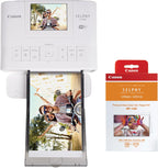 Canon SELPHY CP1300 Wireless Photo Printer RP-108 Bundle White