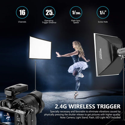 Neewer 10097570 FC-16 Wireless Flash Trigger for Sony Cameras