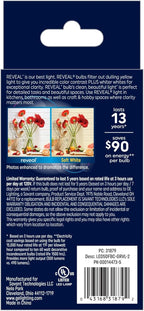 GE 31879 Reveal LED Candle Light Bulbs 60W 2-Pack
