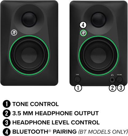 Mackie 2056259-00 CR3.5 3.5-Inch Powered Studio Monitors - Pair