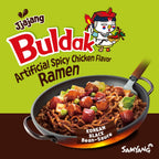 Samyang Buldak Jjajang: Korean Spicy Hot Chicken Noodles - 5 Pack