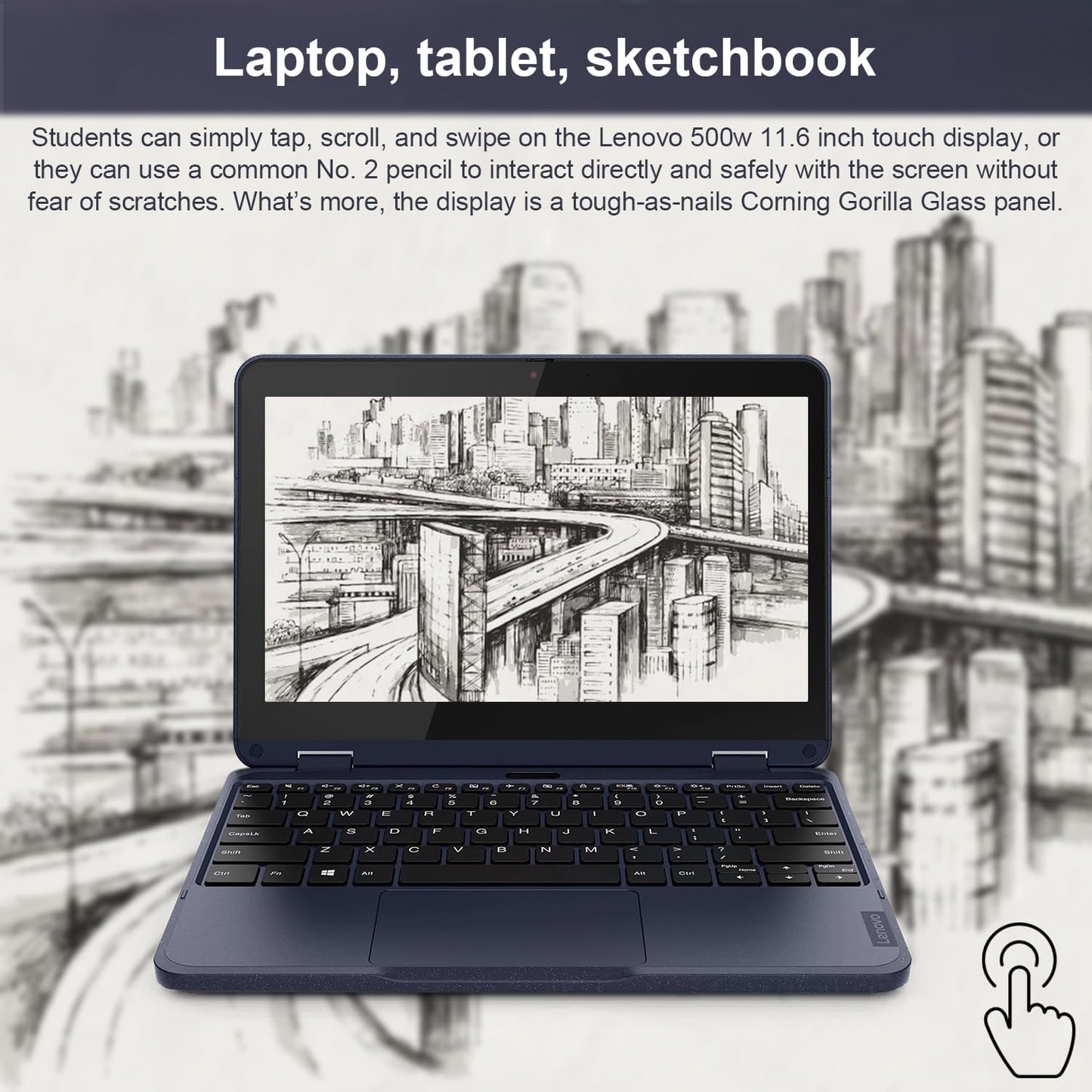 Lenovo 500w Gen 3 Yoga Touchscreen Laptop Student Edition