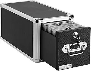 Vaultz VZ01173 Locking CD Case: File Cabinet Style Media Storage