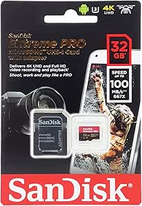 SanDisk Extreme Pro 32GB MicroSD - V30 UHS-I — main product image