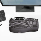 Logitech 920-004484 K350 Wireless Keyboard - Comfort Wave Design