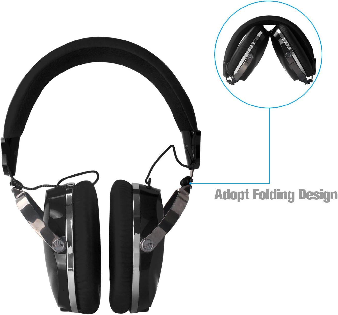 M-Audio USTEK-WL-3181 Over-Ear HiFi Stereo Headphones - Black