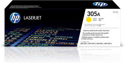 HP CE412A 305A Yellow Toner Cartridge - LaserJet