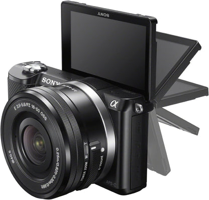 Sony ILCE5000L/B Alpha a5000 Mirrorless Camera with 16-50mm Lens
