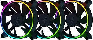 Razer RC21-01810100-R3M1 Kunai Chroma RGB LED PWM Fan 3-Pack — main product image