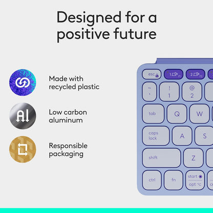 Logitech 920-012920 Keys-to-GO 2 Lilac Bluetooth Keyboard