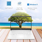 HP Newest HP 14 Inch Laptop Celeron 4GB 128GB SSD Windows 11 + Office