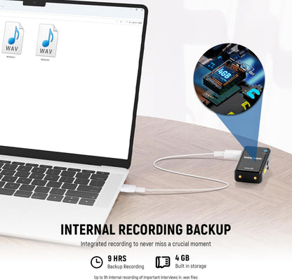 Neewer 21000071 CM28 Wireless Lavalier Mic 4GB Storage