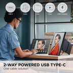 ViewSonic VP1656 15.6 Inch Portable Monitor IPS USB-C