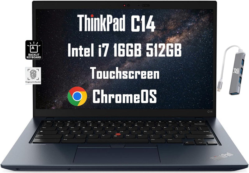 Lenovo ThinkPad C14 Chromebook i7 Enterprise Laptop — main product image
