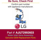 LG AJU72992603 Refrigerator Water Inlet Valve