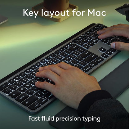 Logitech 920-011621 MX Keys S Mac Wireless Keyboard - Space Grey