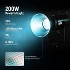 Neewer CB200C 200W RGBWW COB LED Video Light