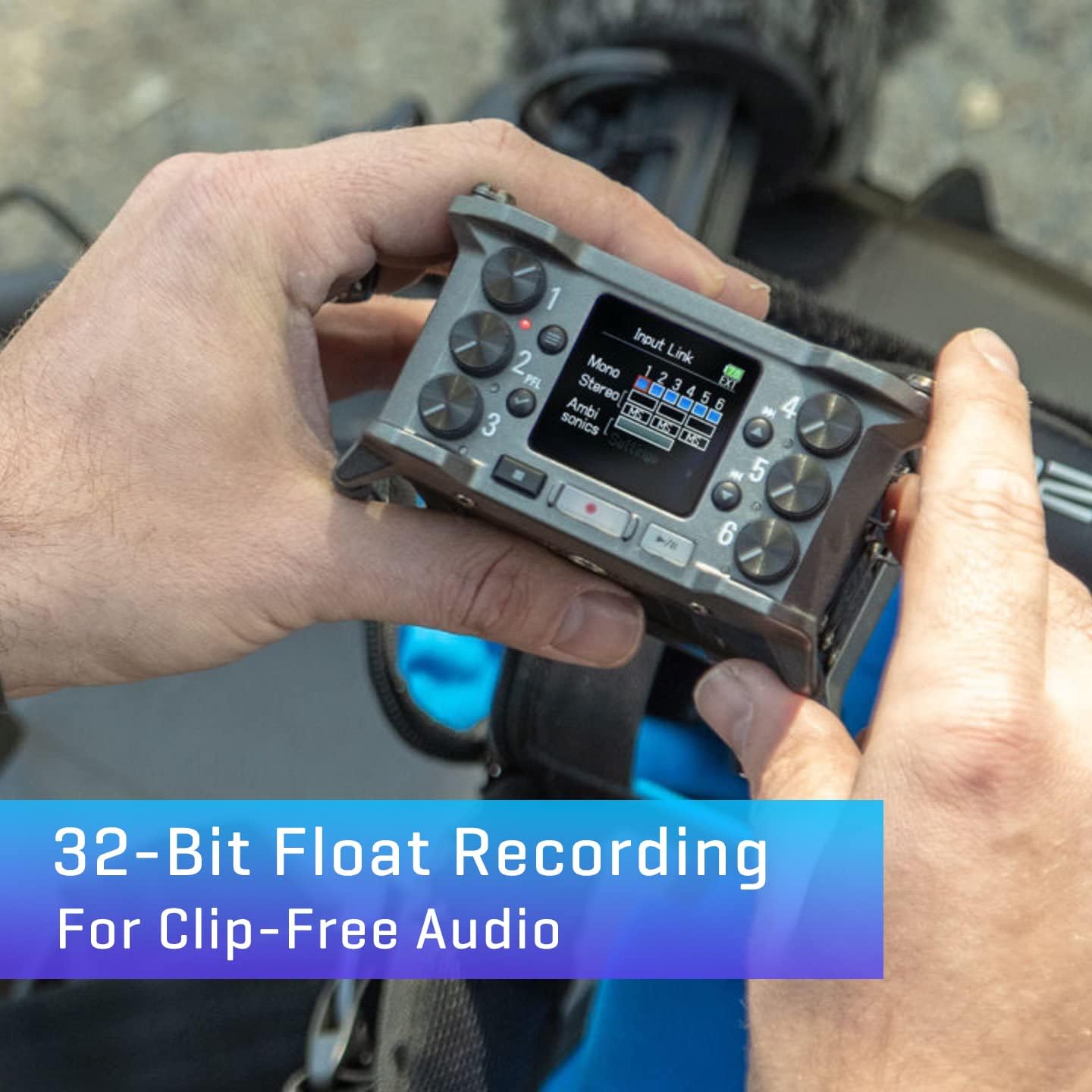 Zoom F6 Multitrack Field Recorder - 6-Input/14-Track