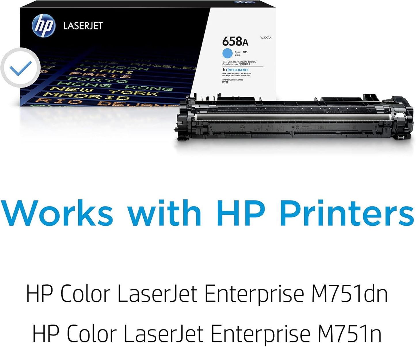 HP 658A W2001A Cyan Toner Cartridge LaserJet M751
