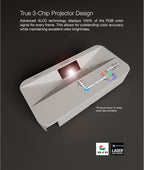 Epson V11HA90120-N LS800 4K Ultra Short Throw Projector (Renewed)