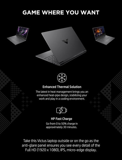 HP Victus 15-fa0025nr RTX 3050 Gaming Laptop