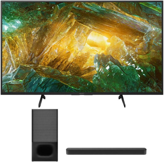 Sony XBR-43X800H 43" 4K TV Soundbar Bluetooth Bundle