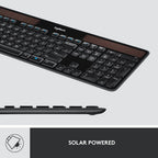 Logitech 920-002912 K750 Wireless Solar Keyboard, Ultra-Thin, USB