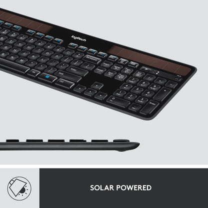 Logitech 920-002912 K750 Wireless Solar Keyboard, Ultra-Thin, USB