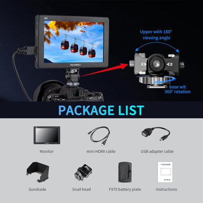 FEELWORLD T7 7" DSLR Camera Field Monitor 4K HDMI