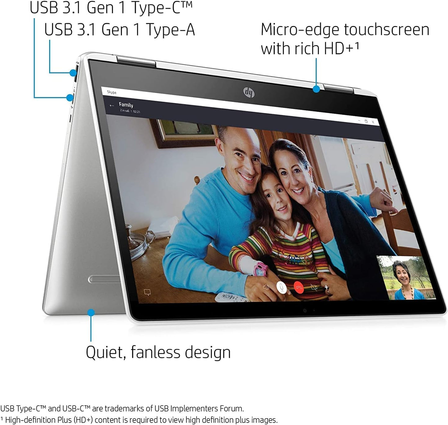 HP Chromebook x360 11 G2 N4000 Touchscreen 2-in-1 Renewed