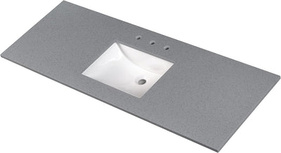 MSI AMZ-VANS-6122 Gray Marble 61" Vanity Top