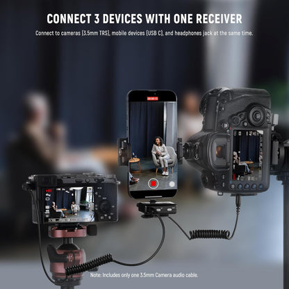 Neewer 21000052 CM28 Wireless Lavalier Microphone with Charging Case