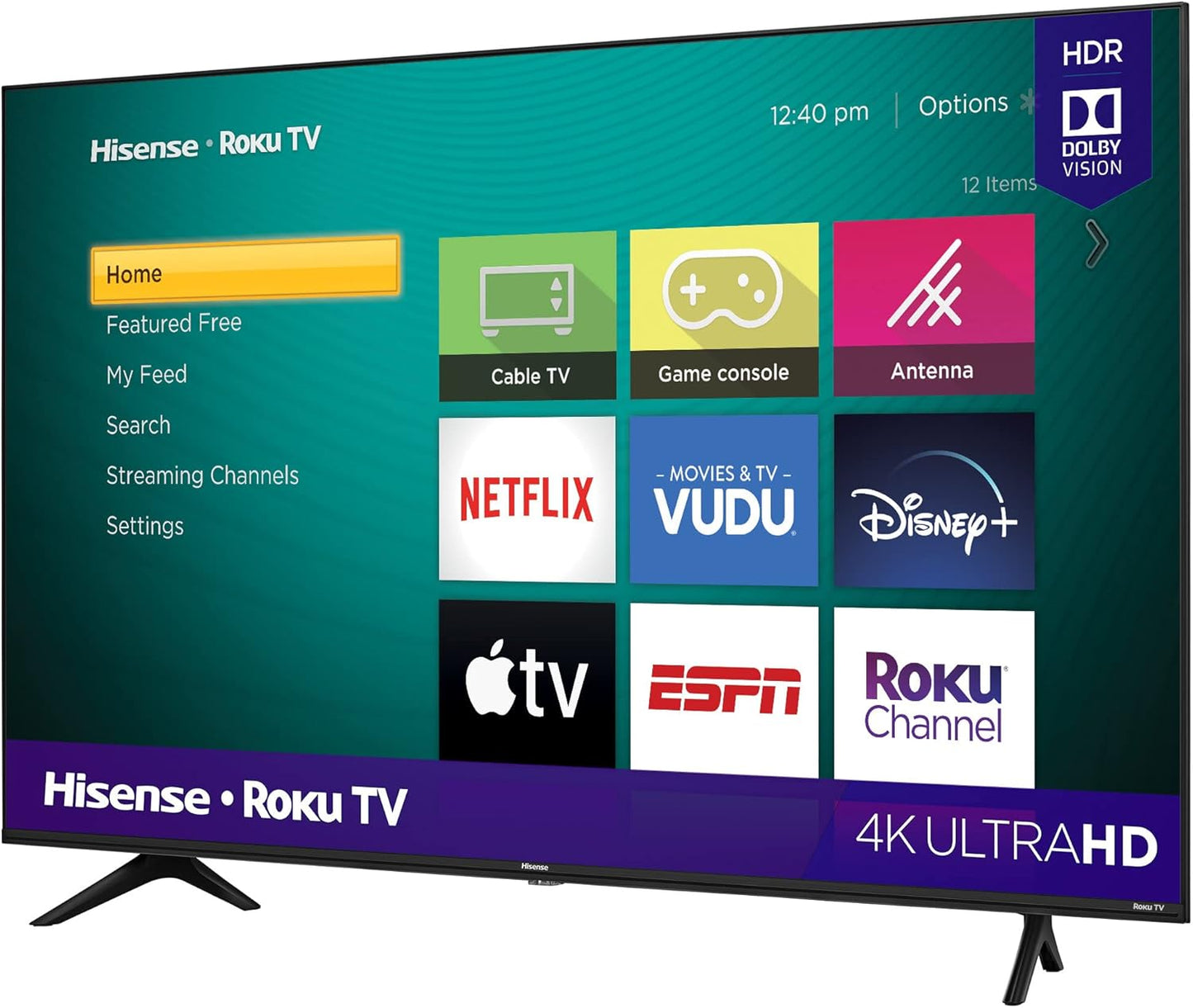 Hisense 58R6E3 58-Inch 4K Roku Smart TV 2020