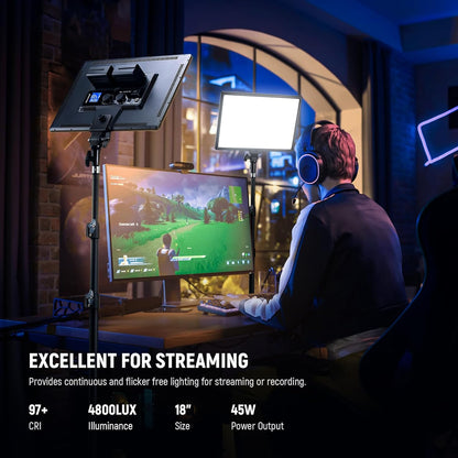 Neewer 90097717 18" LED Video Light Panel Kit