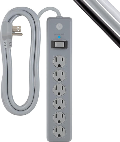 GE DFTQ-R201 6-Outlet Surge Protector Power Strip