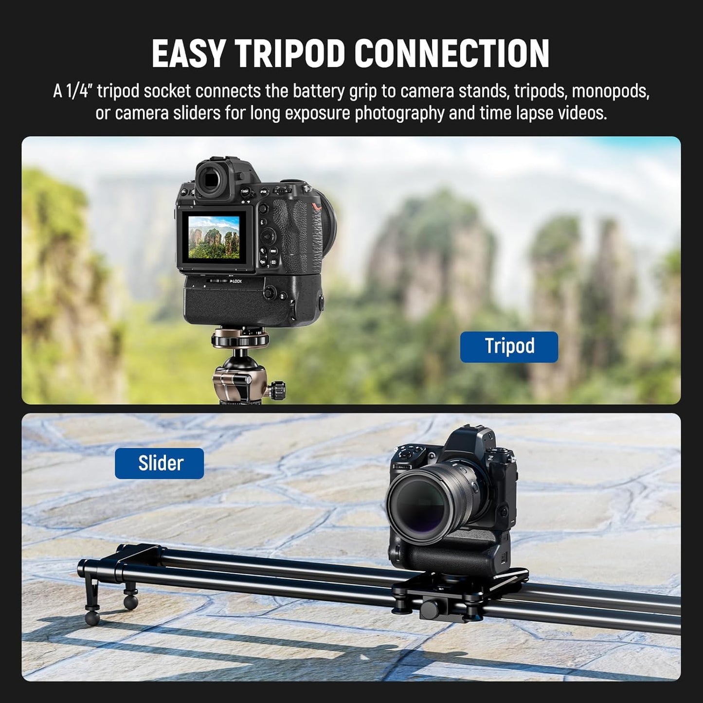 Neewer 10103325 MB-N12 Nikon Z8 Battery Grip Remote