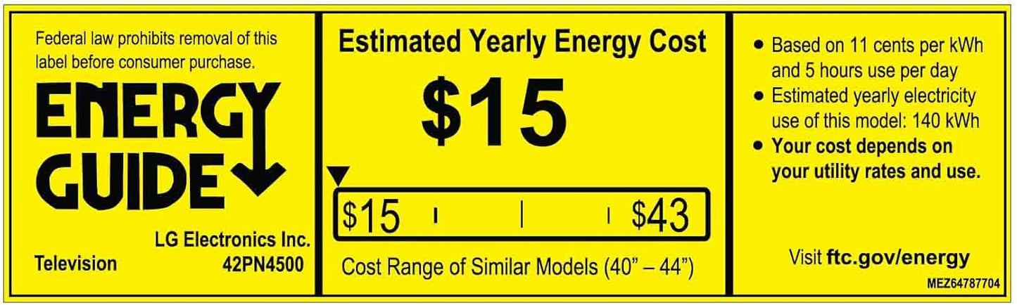 LG 42PN4500 42-Inch Plasma 720p 600Hz TV (2013)