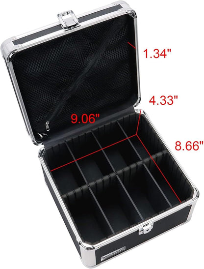 Vaultz VZ03993 Lockable Portable Safe Box, Black, 10x10x6.5 Inch