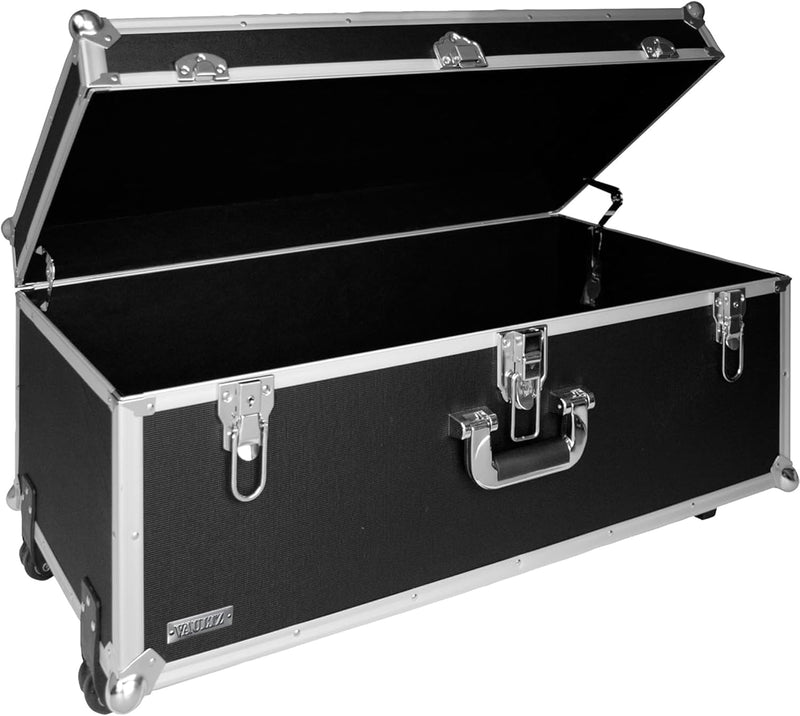 Vaultz VZ00355 Extra Large Locking Storage Trunk - Black — main product image