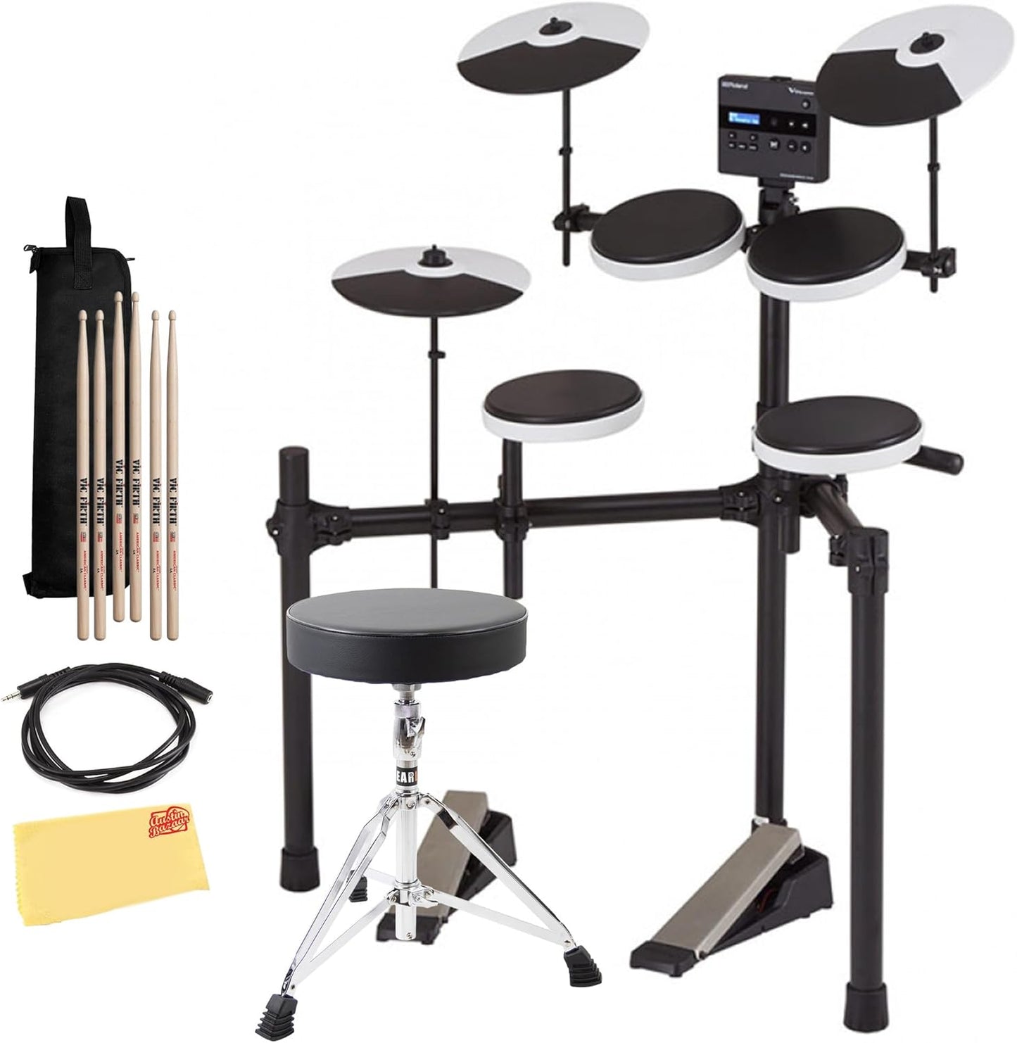 Roland TD-02K V-Drums Electronic Drum Set Bundle